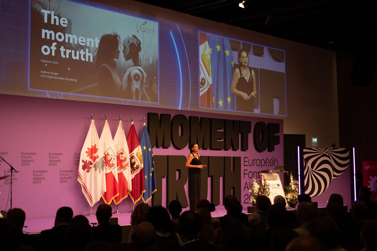 Sabine Singer — Programme item “Moment of Truth”